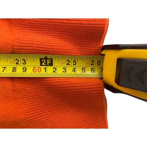 Zara X Harry Lambert Mens Sweater L Large Orange ColorBlock Wool  2893/321 NWT - Picture 12 of 13